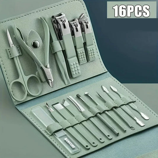 16pcs Professional Manicure & Pedicure Set